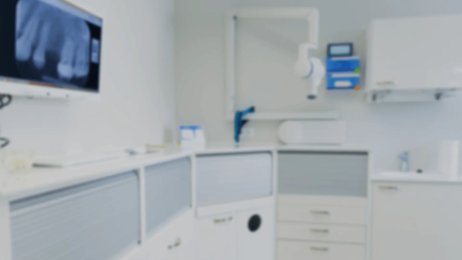 Blurred image of dentist's office